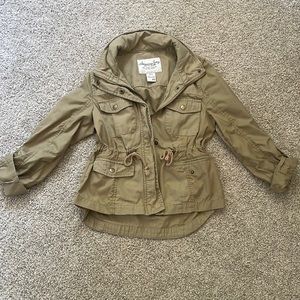 Like new! XS American Rag CIE Women's Cargo Jacket Tan Zip Front Hooded